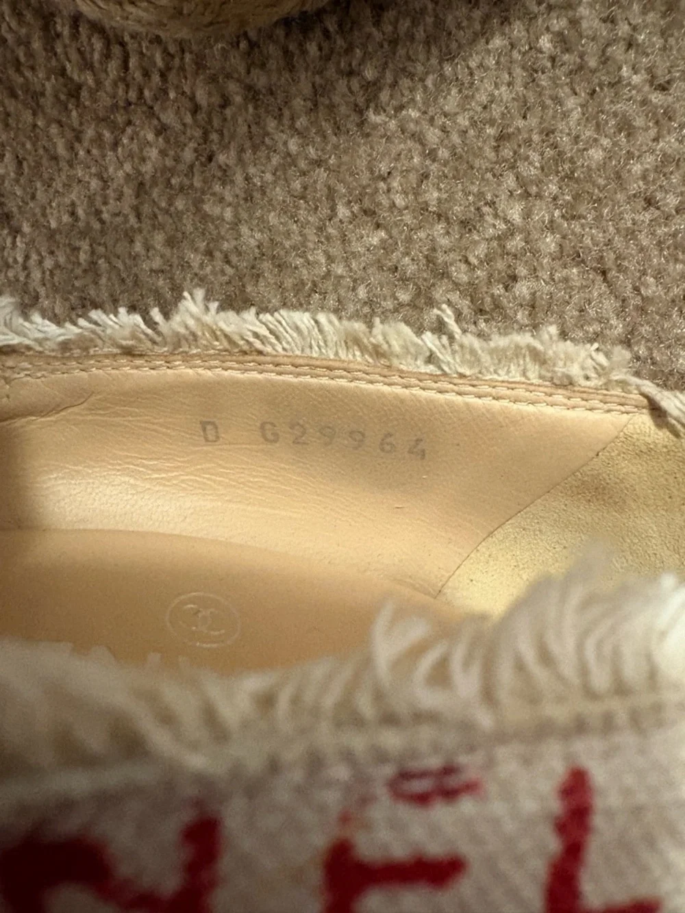 CHANEL Multicolor Graffiti Logo Espadrille with Cap Toe - Picture 6 of 12